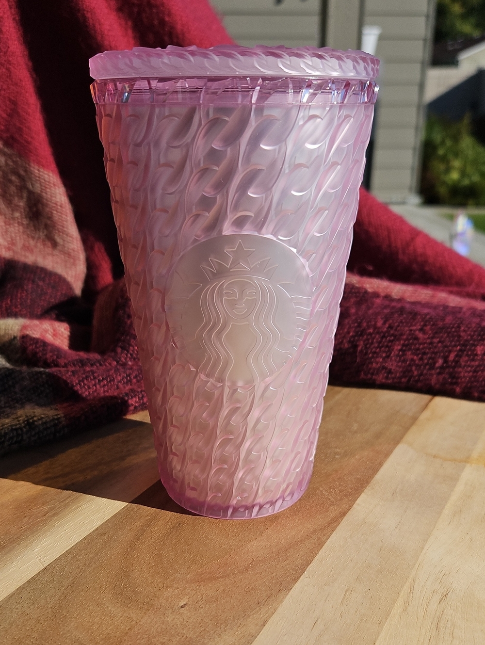 2024 Grande Starbucks Pink Pearl Tumbler *no Straw
